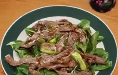 Delicious Asian Steak Stir-Fry Salad Recipe