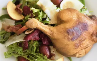Delicious Autumn Duck Confit Salad Recipe