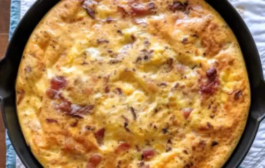 Delicious Bacon and Cheese Frittata