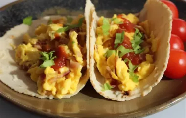 Delicious Bacon and Egg Tacos Recipe