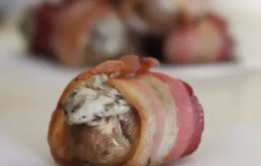 Delicious Bacon-Wrapped Stuffed Mushrooms Recipe