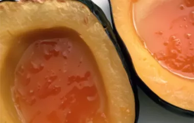 Delicious Baked Acorn Squash with a Sweet Apricot Twist