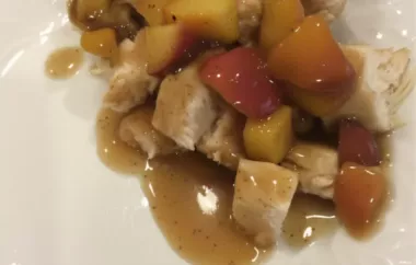 Delicious Baked Chicken with Sweet Peaches