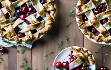 Delicious Baked Fresh Cherry Pie Recipe