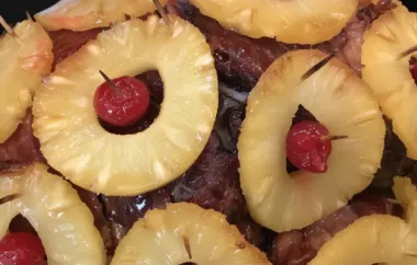 Delicious Baked Ham with Sweet Pineapple Glaze Recipe