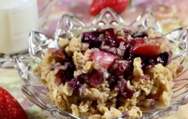 Delicious Baked Oatmeal with Fresh Berries