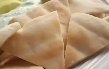 Delicious Baked Pita Triangles