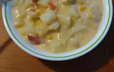 Delicious Baked Potato Soup with Homemade Rivels