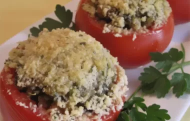 Delicious Baked Stuffed Tomatoes Recipe