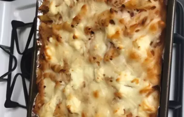 Delicious Baked Ziti with Homemade Turkey Meatballs