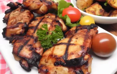 Delicious Balsamic Grilled Chicken Thighs Recipe