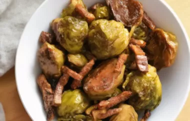 Delicious Balsamic Roasted Brussels Sprouts with Bacon Recipe