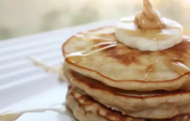 Delicious Banana and Peanut Butter Pancakes