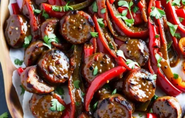 Delicious BBQ Sausage and Peppers Recipe