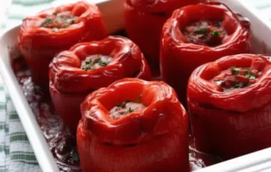 Delicious Beef and Rice Stuffed Bell Peppers