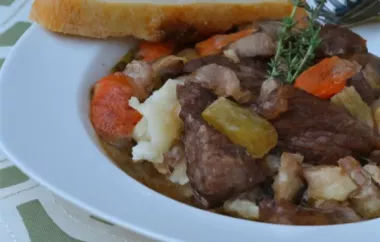 Delicious Beef Bourguignon without the Burgundy