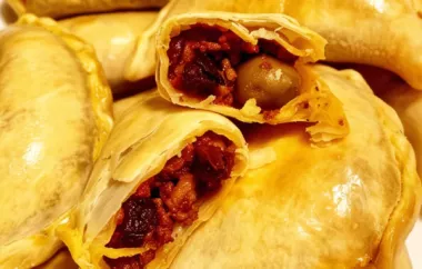 Delicious Beef Empanadas with a Twist of Olives and Raisins