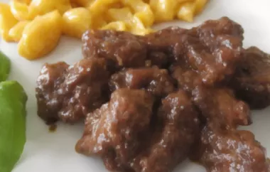 Delicious Beef Tips Recipe Without Mushrooms