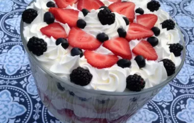 Delicious Berry Cheesecake Trifle Recipe