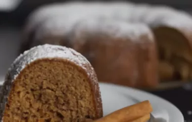 Delicious Best Ever Cinnamon Bundt Cake Recipe