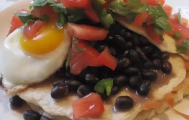 Delicious Black Bean Huevos Rancheros Recipe