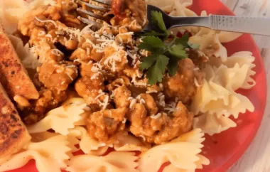 Delicious blend of flavors in Sweet and Spicy Pumpkin Turkey Pasta