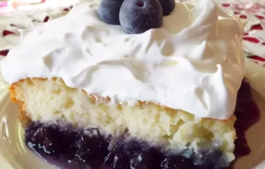 Delicious Blueberry Bottom Cake Recipe