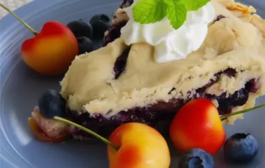 Delicious Blueberry Cherry Pie Recipe