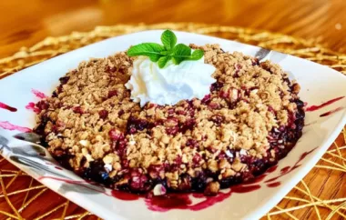 Delicious Blueberry Crisp Recipe