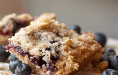 Delicious Blueberry Crumble Bars for a Perfect Summer Treat