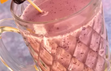 Delicious Blueberry Muffin Smoothie Shake