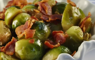 Delicious Braised Brussels Sprouts with Crispy Bacon