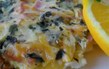 Delicious Breakfast Casserole with Canadian Bacon
