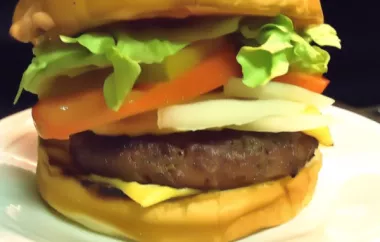 Delicious Brontosaurus Burger Recipe