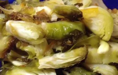 Delicious Brussels Sprouts and Apricot Saute Recipe