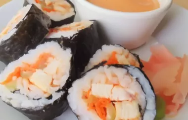 Delicious Buffalo Chicken Sushi Roll Recipe