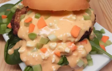 Delicious Buffalo Wing Stuffed Burgers Recipe