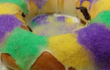 Delicious Buttermilk King Cake with Cream Cheese Filling