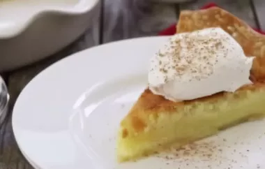 Delicious Buttermilk Pie Recipe