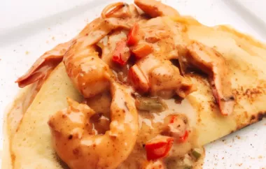 Delicious Cajun Shrimp Crepes Recipe