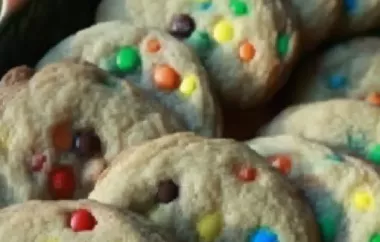 Delicious Candy Coated Milk Chocolate Pieces Cookies