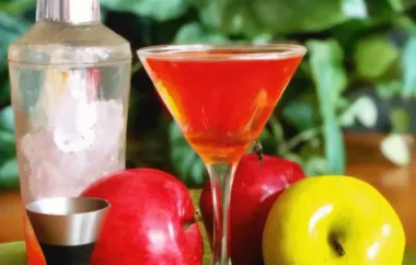 Delicious Candy Red Apple Martini Recipe
