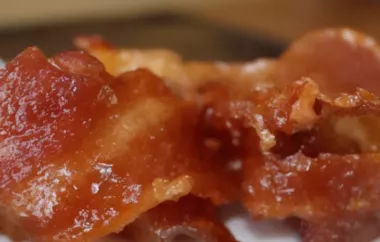 Delicious Caramelized Bacon Recipe