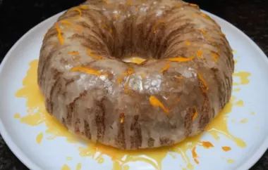 Delicious Carrot Bundt Cake with a Tangy Orange Bourbon Glaze