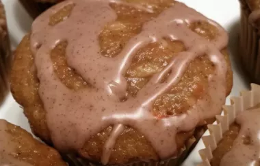 Delicious Carrot Cake Muffins with a Sweet Cinnamon Glaze