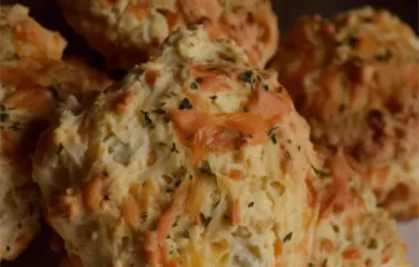 Delicious Cheddar Biscuits with a Hint of Fresh Herbs