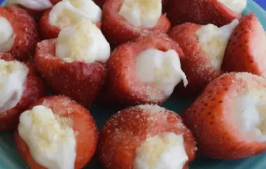 Delicious Cheesecake Stuffed Strawberries Recipe