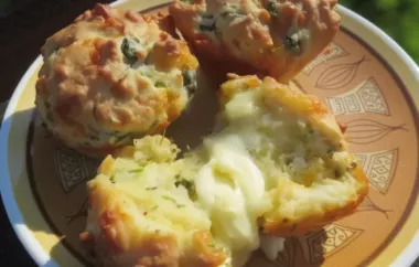 Delicious Cheesy Asparagus Caper Muffins Recipe
