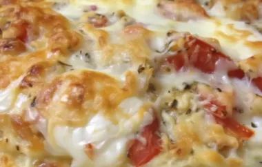 Delicious Cheesy Breakfast Pizza recipe