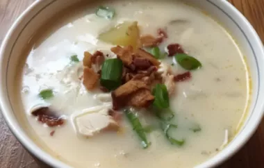 Delicious Cheesy Chicken and Potato Soup Recipe